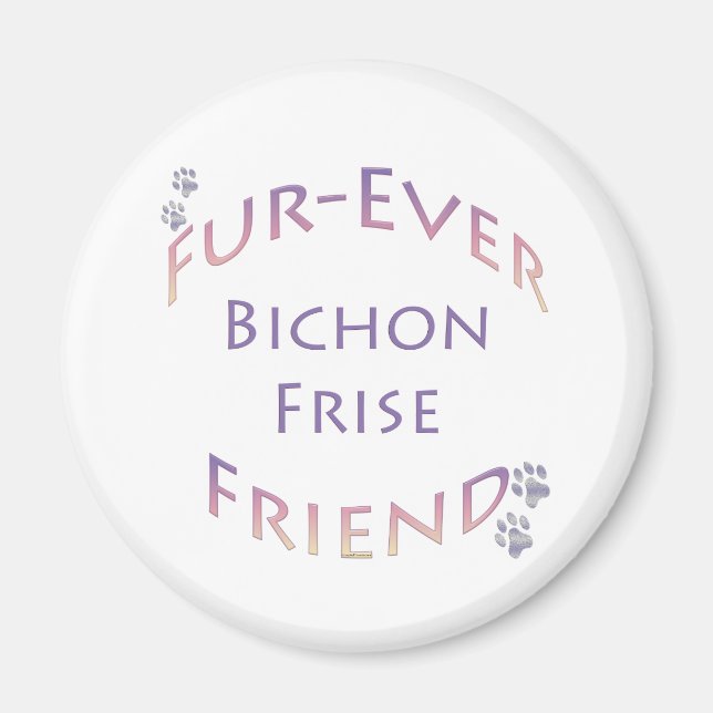 Bichon Frise Furever Magnet (Vorne)