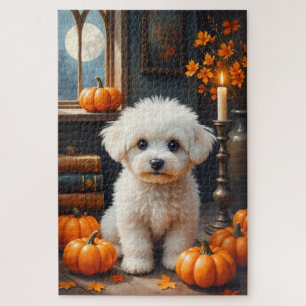 Bichon Frise gemütliche gothische Halloween-Kunst