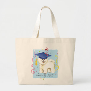 Bichon Frise Graduate Jumbo Stoffbeutel