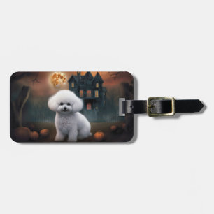 Bichon Frise Halloween Beängstigend Gepäckanhänger