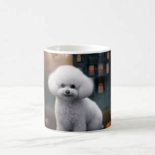 Bichon Frise Halloween Beängstigend Kaffeetasse