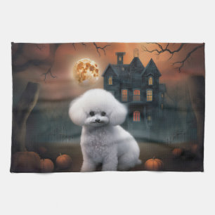 Bichon Frise Halloween Gruselig Geschirrtuch