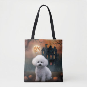 Bichon Frise Halloween Gruselig Tasche
