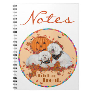 Bichon Frise Halloween Notizblock
