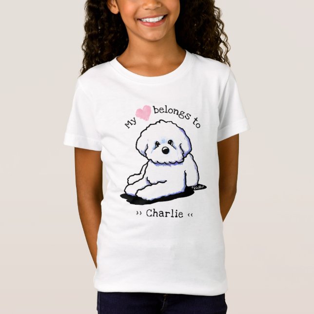 Bichon Frise Heart T - Shirt (Vorderseite)