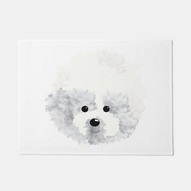 Bichon Frise Hund  Fußmatte (Vorderseite)