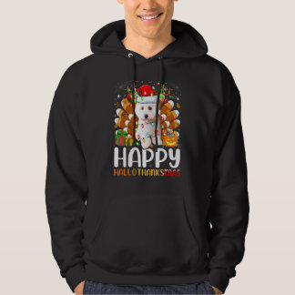Bichon Frise Hund Halloween Weihnachten Frohe Hall Hoodie