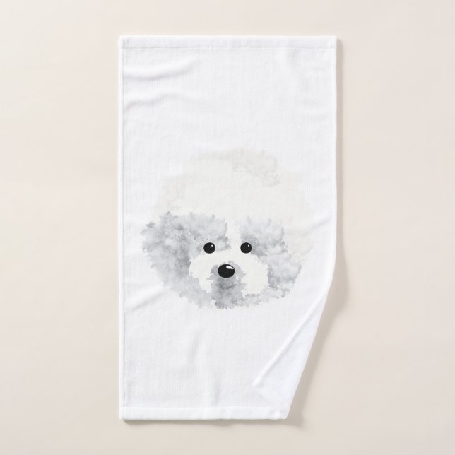Bichon Frise Hund Handtuch (Handtuch)