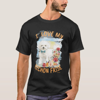Bichon Frise Hund I Liebe My Bichon Frise T-Shirt