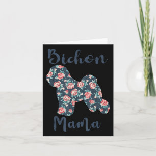 Bichon-frise Hund Mama Shirt Lover Mama Mütter Day Karte