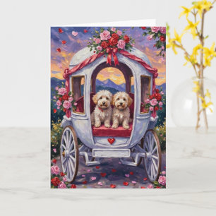 Bichon Frise Hund Valentinstag Karte