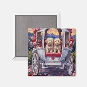 Bichon Frise Hund Valentinstag Magnet