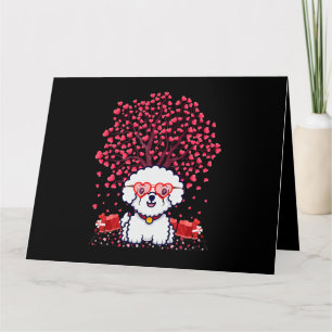 Bichon Frise Hundeliebhaber Bichon Frise Valentins Karte