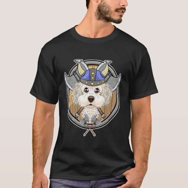 Bichon Frise I Valhalla I Viking T-Shirt (Vorderseite)