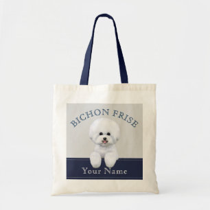 Bichon Frise illustrierte Taschen-Tasche Tragetasche