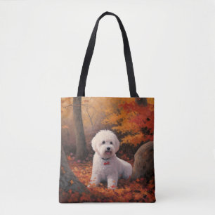 Bichon Frise in Herbstleaves Fall Inspiriert Tasche