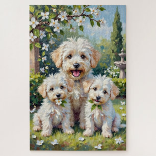 Bichon Frise Jasmine-Garten-Kunst