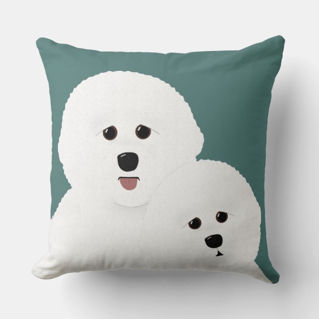 Bichon Frise Kissen (Vorderseite)
