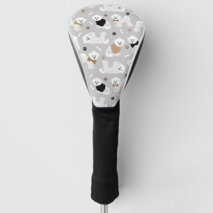 Bichon Frise Knochen und Paws Grau Golf Headcover
