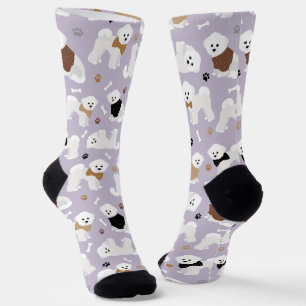Bichon Frise Knochen und Paws Socken