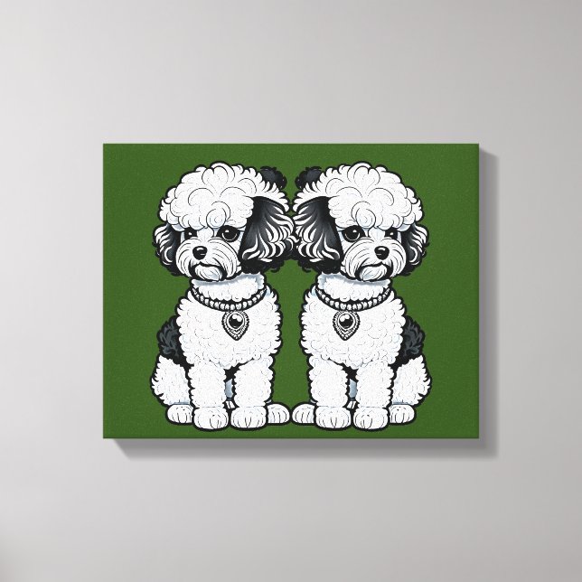 Bichon Frise Leinwanddruck (Vorderseite)
