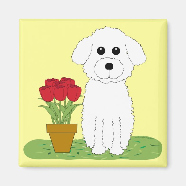 Bichon Frise Magnet (Vorne)
