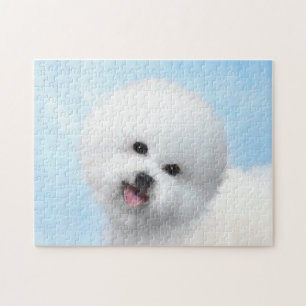 Bichon Frise Malerei - Niedliche Original Dog Art