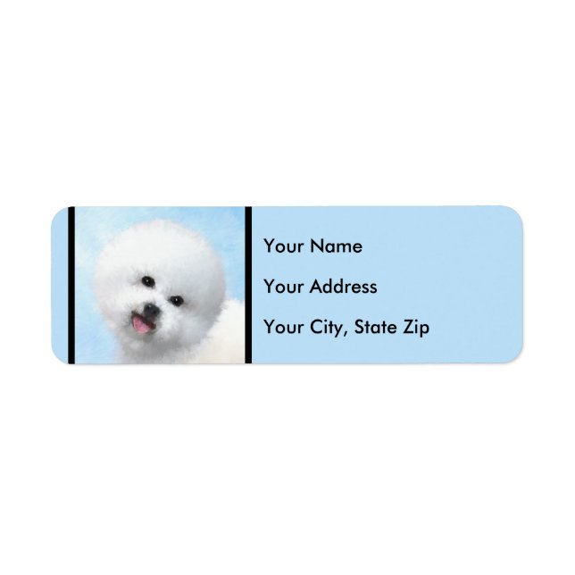 Bichon Frise Malerei - Niedliche Original Dog Art (Vorne)