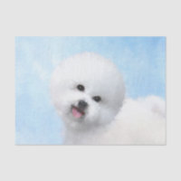 Bichon Frise Malerei - Niedliche Original Dog Art