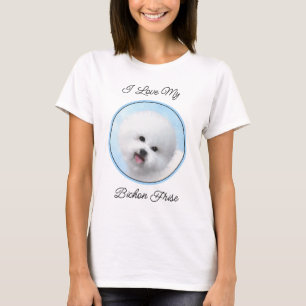 Bichon Frise Malerei - Niedliche Original Dog Art T-Shirt