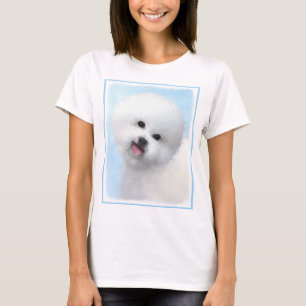 Bichon Frise Malerei - Niedliche Original Dog Art T-Shirt