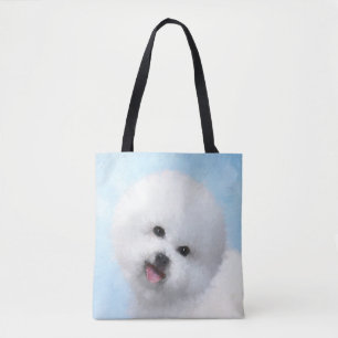 Bichon Frise Malerei - Niedliche Original Dog Art Tasche
