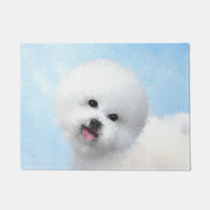 Bichon Frise Malerei - Niedliche Original Hunde Ku Fußmatte