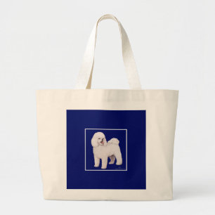 Bichon Frise Marinequadrat Jumbo Stoffbeutel