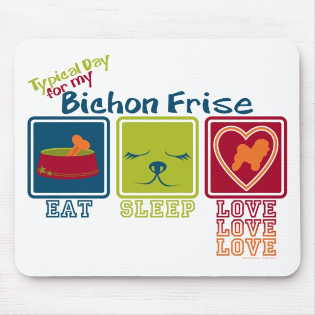 Bichon Frise Mousepad (Vorne)