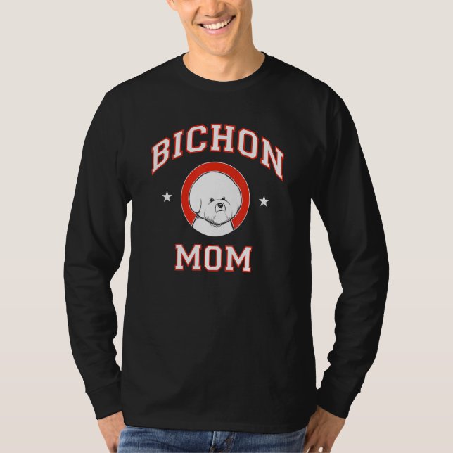 Bichon Frise-Mutter T-Shirt (Vorderseite)