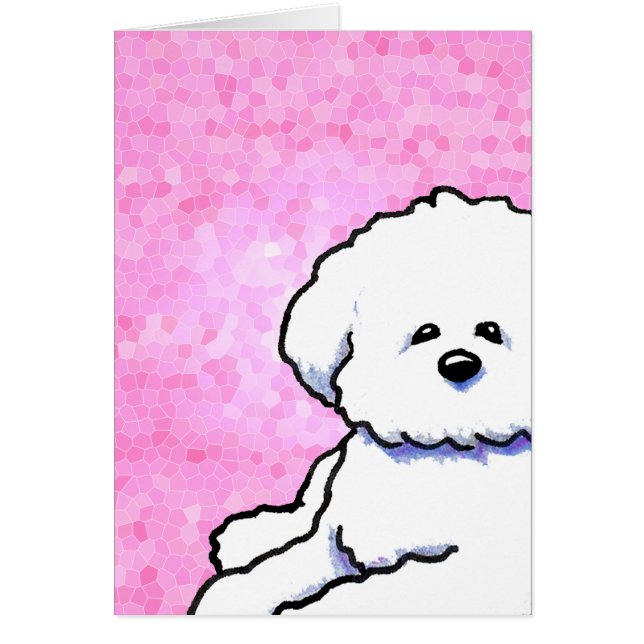 Bichon Frise Note Card (Vorne)