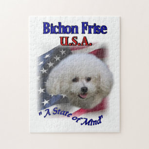 Bichon Frise Patriotic