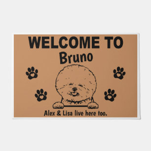 Bichon Frise Personalized Door Mat Doormat Fußmatte