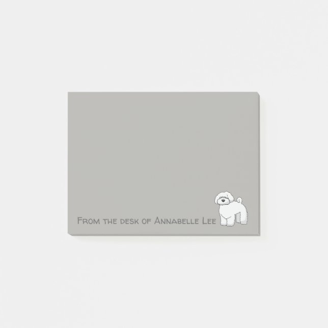 Bichon Frise Post-it Klebezettel (Vorderseite)