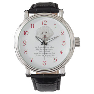 Bichon Frise Regenbogenbrücke Armbanduhr