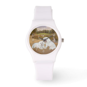 Bichon Frise Sailboats Armbanduhr
