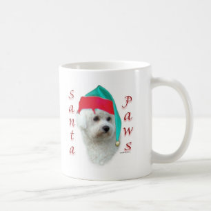 Bichon Frise Santa Paws Kaffeetasse