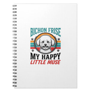 Bichon Frise Shirt Vintage Spirit Hund Art_1 Notizblock