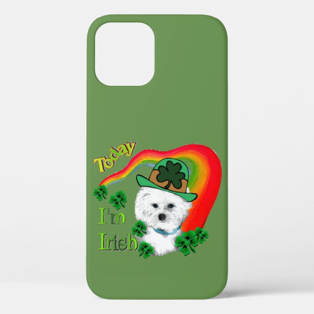 Bichon Frise St Patricks Case-Mate iPhone Hülle (Rückseite)