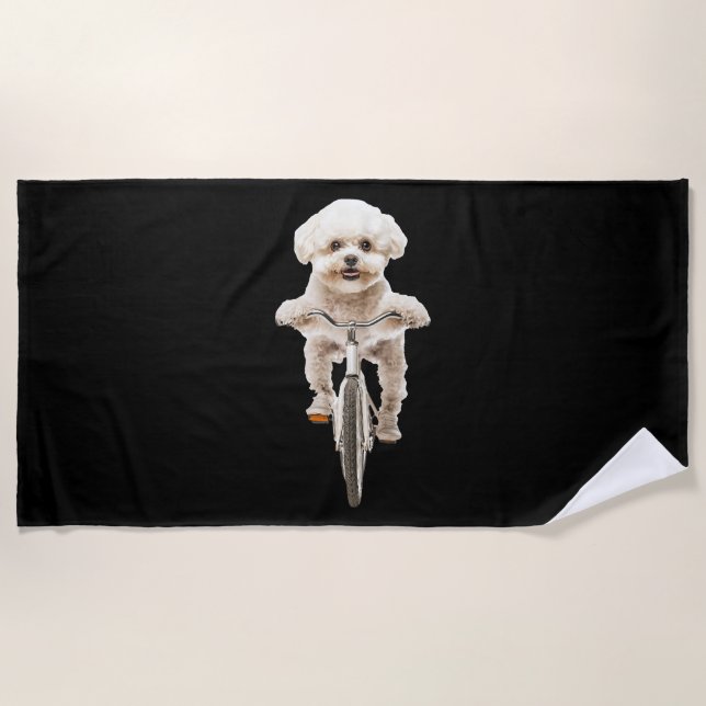 Bichon Frise Strandtuch (Vorderseite)