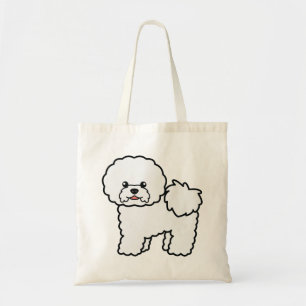 Bichon Frise Süßer Cartoon-Hund Tragetasche