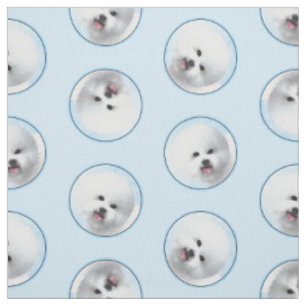 Bichon Frise Tenerife Malerei White Niedlich Dog A Stoff