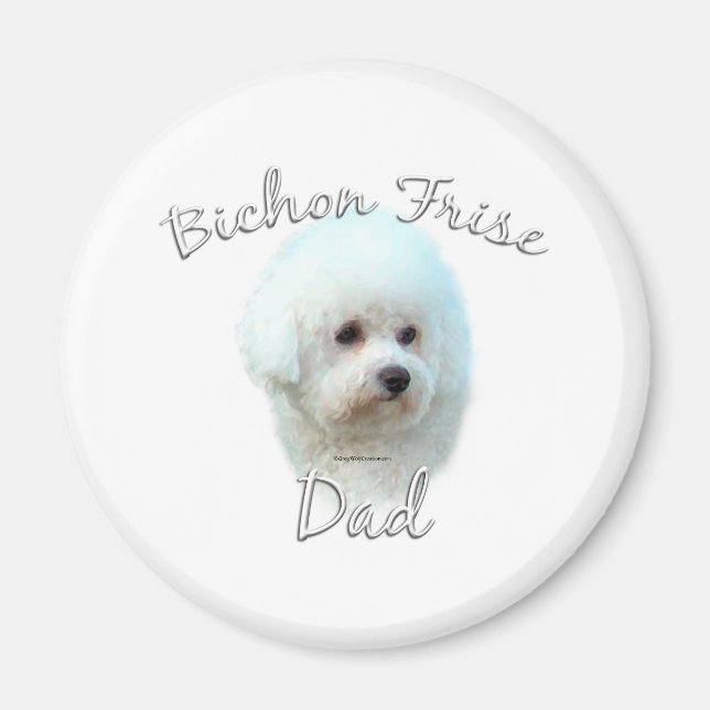 Bichon Frise Vater 2 Magnet (Vorne)