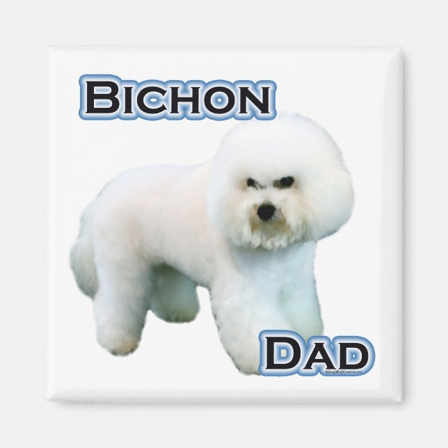 Bichon Frise Vater 4 - Magnet (Vorne)